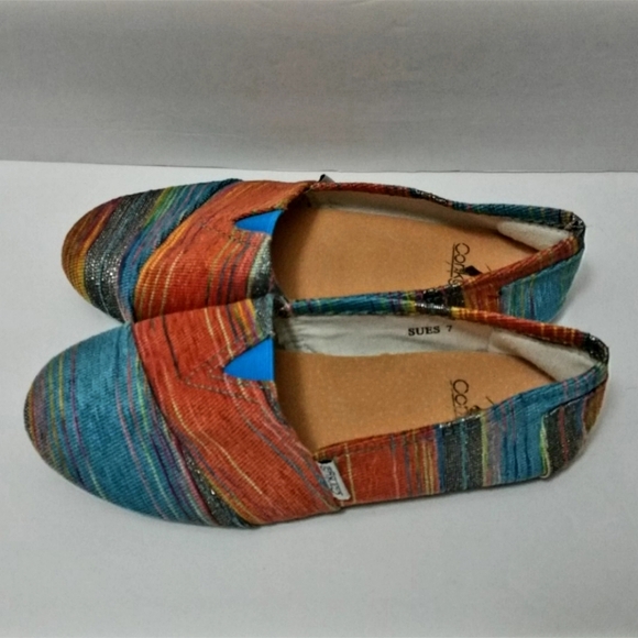 Corkys Shoes - Corkys Sue 7 Multicolor Slipon Nwot